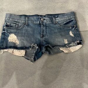 7 FOR ALL MANKIND DENIM SHORTS SIZE 32